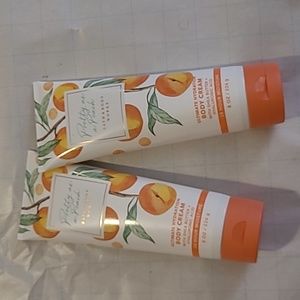 BBW Pretty as a Peach body cream Set of 2!